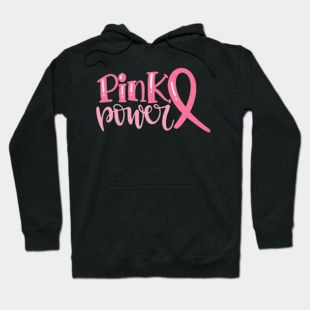 Breast Cancer Support Pink Power Barbara Pink Ribbon Strong Women Hoodie by William